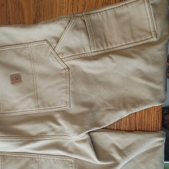 EX CONDColeman Men's Tan Lined Winter Carpenter Style Hiking/Working Jeans 34x32 - Picture 8 of 10
